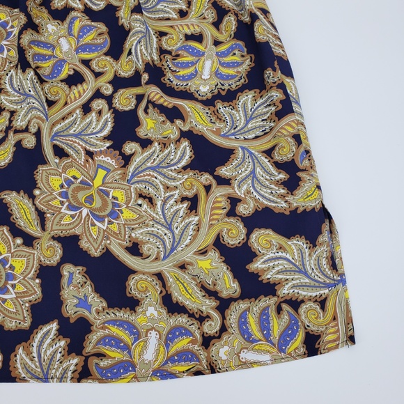 Loft Paisley Print Skirt Sz S - Picture 3 of 8